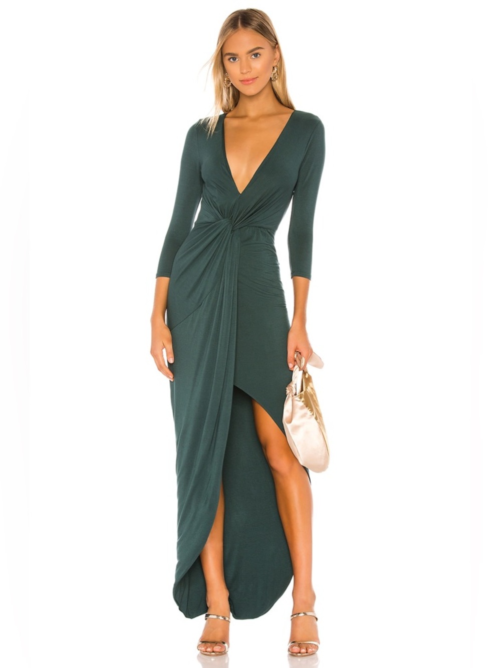 Friends and Lovers Sundance Maxi Dress in Everglade Green
